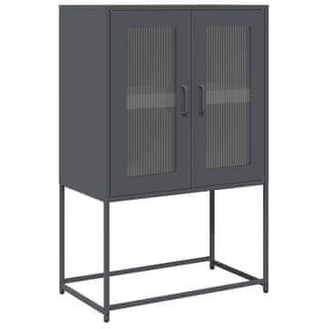 Vidaxl Highboard Anthracite 68x39x107 cm Jeklo