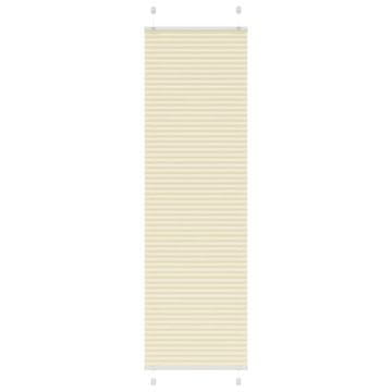 Vidaxl vidaXL Krem plisirana senčila 60x200 cm, širina blaga 59,4 cm