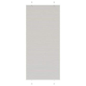 Vidaxl Plisirana žaluzija svetlo siva 90x200 cm Širina tkanine 89,4 cm