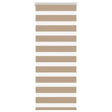 shumee vidaXL Zebra senčilo peščeno rjava 60x150 cm tkanina širina 55,9 cm