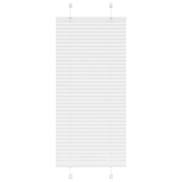 shumee vidaXL Plisirana žaluzija Bela 65x100 cm Širina tkanine 64,4 cm