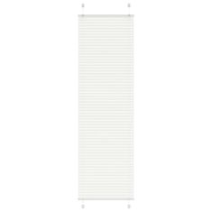 shumee vidaXL Plisirana žaluzija Bela 65x200 cm Širina tkanine 64,4 cm