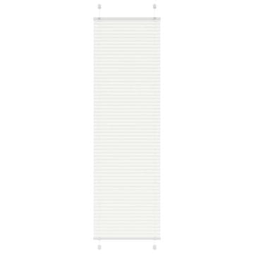 shumee vidaXL Plisirana žaluzija Bela 65x200 cm Širina tkanine 64,4 cm