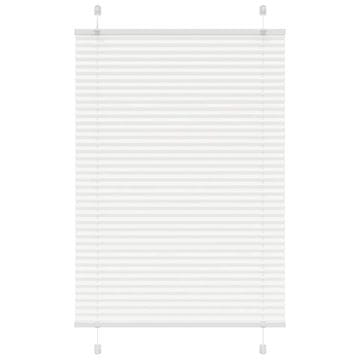 Vidaxl Plisirana žaluzija Bela 85x100 cm Širina tkanine 84,4 cm