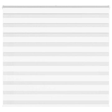 shumee vidaXL Zebra senčilo bela 160x100 cm tkanina širina 155,9cm poliester