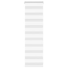 shumee vidaXL Zebra senčilo bela 45x100 cm tkanina širina 40,9cm poliester