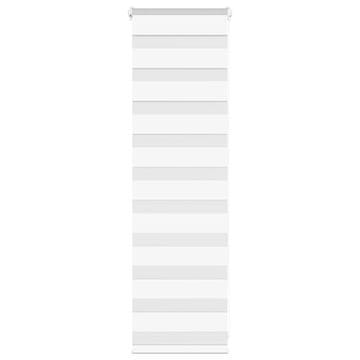 shumee vidaXL Zebra senčilo bela 45x100 cm tkanina širina 40,9 cm