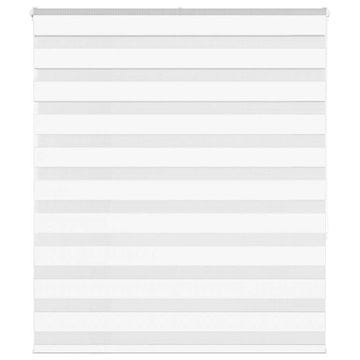 shumee vidaXL Zebra senčilo bela 125x150 cm tkanina širina 120,9cm poliester