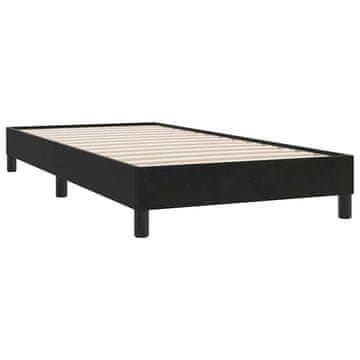 Vidaxl posteljni okvir brez vzmetnice črna 80x210 cm žamet