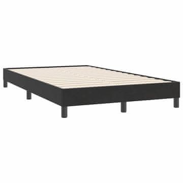 Vidaxl posteljni okvir brez vzmetnice črna 120x220 cm žamet