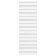 shumee vidaXL Zebra senčilo bela 75x200 cm tkanina širina 70,9cm poliester