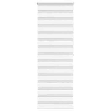 shumee vidaXL Zebra senčilo bela 75x200 cm tkanina širina 70,9cm poliester