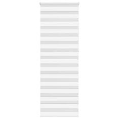 shumee vidaXL Zebra senčilo bela 90x230 cm tkanina širina 85,9cm poliester