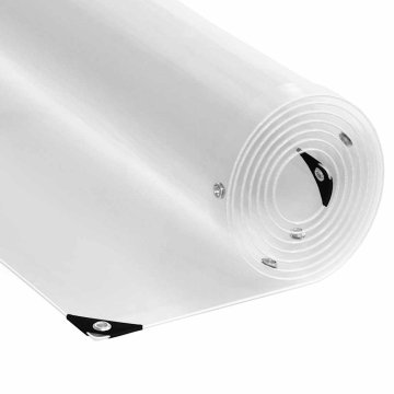 Vidaxl Prozorna ponjava z ušesi 6x10 m PVC