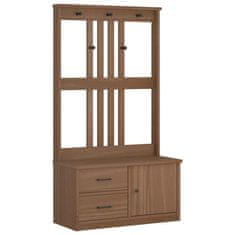 Vidaxl Drevo za dvorano SANDENS 87x40x159,5 cm masivni les bora