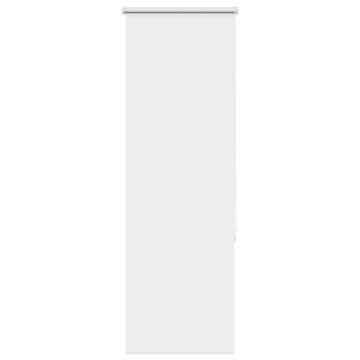 shumee vidaXL Rolo zatemnjena bela 40x130cm tkanina širina 35,7cm poliester