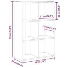 Vidaxl Book Cabinet/Sideboard Old Wood 66x30x98 cm Inženirski les