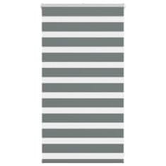 shumee vidaXL Zebra senčilo temno sivo 80x100 cm tkanina širina 75,9 cm