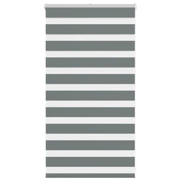 shumee vidaXL Zebra senčilo temno sivo 85x100 cm tkanina širina 80,9 cm