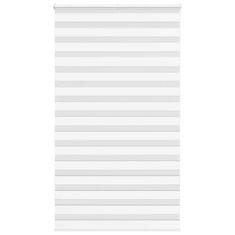 shumee vidaXL Zebra senčilo bela 130x200 cm tkanina širina 125,9cm poliester