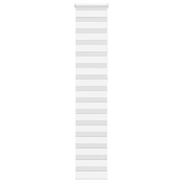 Vidaxl Zebra senčilo bela 50x230 cm tkanina širina 45,9cm poliester