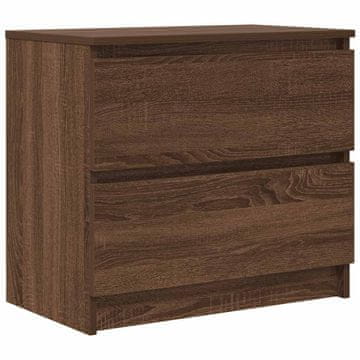 Vidaxl TV omarica rjav hrast 60x35x54 cm inženirski les