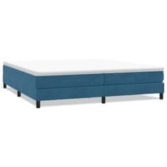 Vidaxl Box Spring postelja brez vzmetnico Temno modra 200x210 cm Žamet