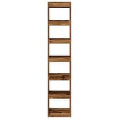 Vidaxl Book Cabinet/Room Divider Old Wood 40x30x198 cm