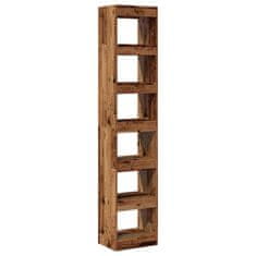 Vidaxl Book Cabinet/Room Divider Old Wood 40x30x198 cm