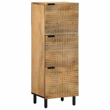 shumee vidaXL Highboard Brown 40x33x110 cm masivni les Mango