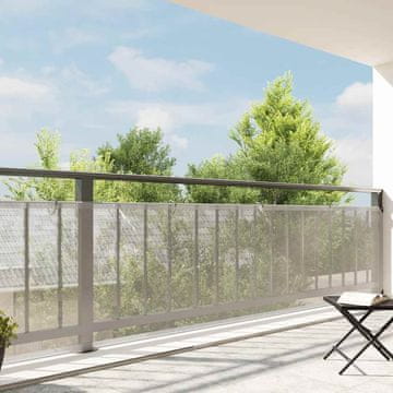 Vidaxl vidaXL Prozorna ponjava z očesci 1 x 8 m polietilen