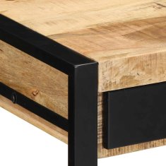 Vidaxl Pisalna miza 100x50x75 cm Masivni neobdelan les Mango