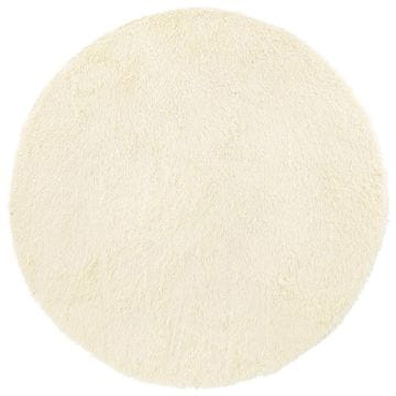 Vidaxl Visoka košata preproga NAVARRA krem 200x200 cm poliester