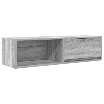 Vidaxl TV omarica siva sonoma 100x31x25,5 cm inženirski les