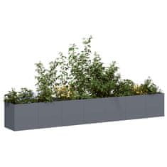 shumee vidaXL Sadilnik antracit 280x40x40 cm Hladno valjano jeklo