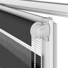 Vidaxl idaXL Zebra senčilo črna 55x150 cm tkanina širina 50,9 cm poliester