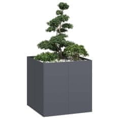 shumee vidaXL Sadilnik antracit 80x80x80 cm Jeklo