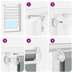 Vidaxl idaXL Zebra senčilo črna 150x200 cm tkanina širina 145,9 cm poliester