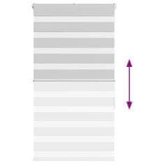 Vidaxl Zebra senčilo svetlo sivo 80x150 cm tkanina širina 75,9 cm