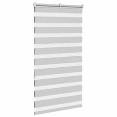 Vidaxl Zebra senčilo svetlo sivo 80x150 cm tkanina širina 75,9 cm