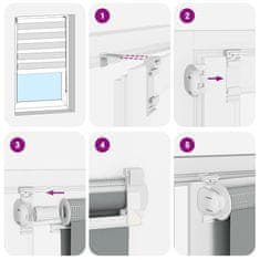 Vidaxl Zebra senčilo bež marmor 85x100 cm tkanina širina 80,9 cm