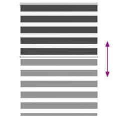 Vidaxl idaXL Zebra senčilo črna 100x100 cm tkanina širina 95,9 cm poliester