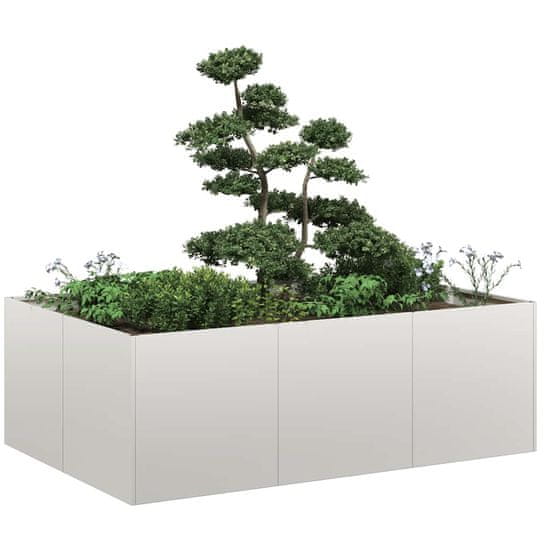 shumee vidaXL Sadilnik 120x80x40 cm iz nerjavečega jekla