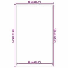 Vidaxl vidaXL Predpražnik antracit 90x150 cm
