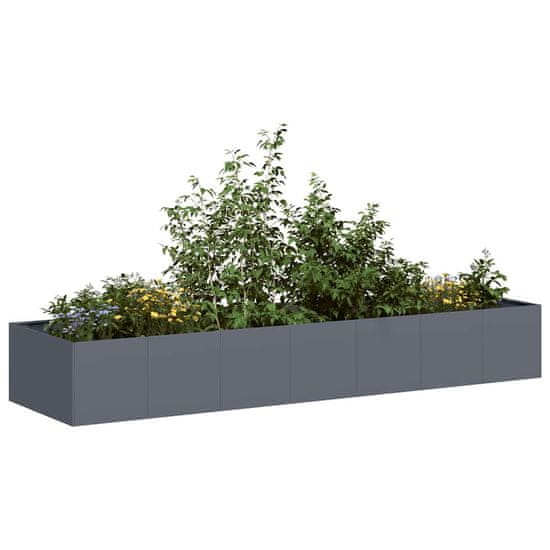 shumee vidaXL Sadilnik antracit 280x80x40 cm Jeklo