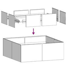 Vidaxl Sadilnik 100x100x30 cm iz nerjavečega jekla
