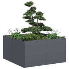 shumee vidaXL Sadilnik Antracit 80x80x40 cm Hladno valjano jeklo