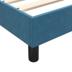Vidaxl Box Spring postelja brez vzmetnico Temno modra 200x210 cm Žamet