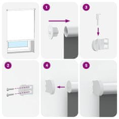 Vidaxl Roleta Blackout bež 130x175 cm Širina tkanine 126,6 cm