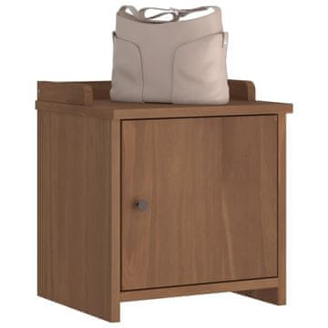 Vidaxl vidaXL Klop za hodnik "SANDNES" 45x40x50 cm masivni borov les